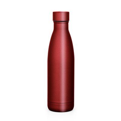 Termo de acero inox 500mL con tapa de rosca Rojo