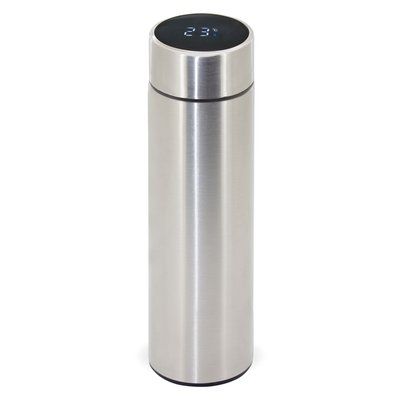 Termo Acero Inox con Temperatura 450ml Plata