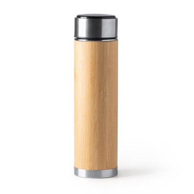 Termo de bambú con infusor