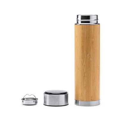 Termo de bambú con infusor