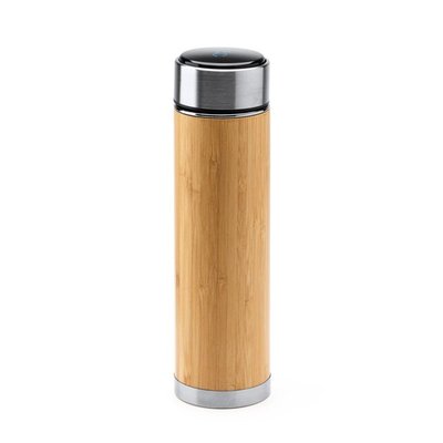Termo de bambú con infusor