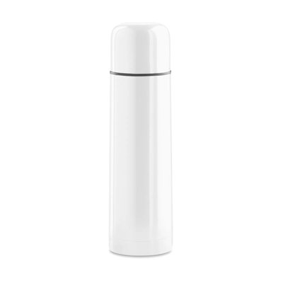 Termo  de colores personalizado en acero inoxidable 500 ml Blanco