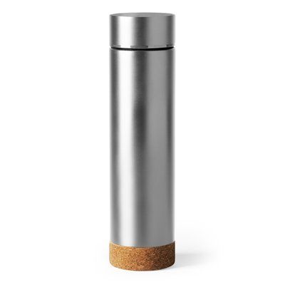 Termo doble pared con infusor de té Plata TALLA ÚNICA ADULTO