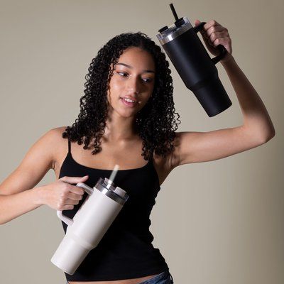 Termo grande 1.18 L con asa y pajita