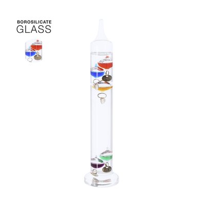 Termómetro vidrio con indicadores de colores