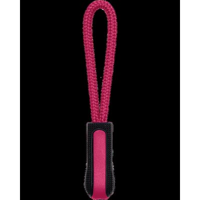 Tirador de cremallera personalizado Black / Fuchsia