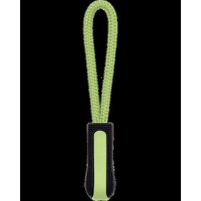 Tirador de cremallera personalizado Black / Lime