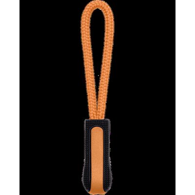 Tirador de cremallera personalizado Black / Orange