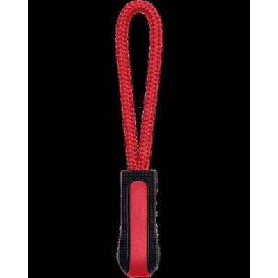 Tirador de cremallera personalizado Black / Red
