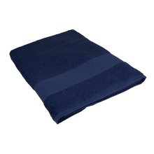 Toalla de baño premium de algodón Azul