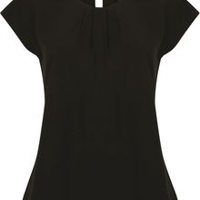 Top cuello plisado Black Xs