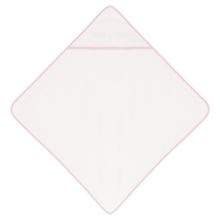 Toalla para bebé con capucha White / Pink