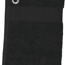 Toalla Golf 100% Algodón con Gancho Black