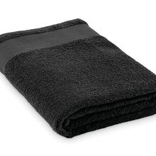 Toalla de rizo con cinta para colgar 100x150cm Negro