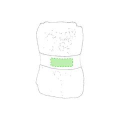 Toalla absorbente de 40x90 cm | Centrado Cinta Presentación | 100 x 25