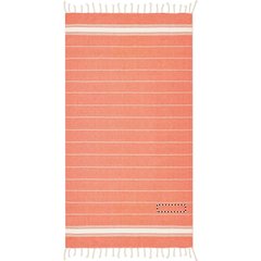 Toalla pareo de playa en algodón con finas líneas | TOWEL CORNER | 200 x 50
