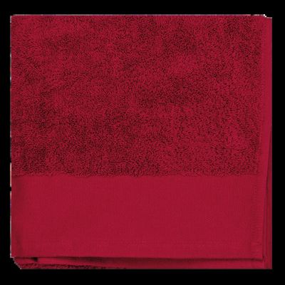Toalla de algodón orgánico 100x50 cm Hibiscus Red