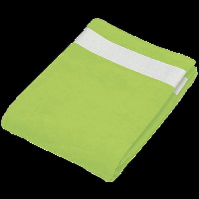 Toalla de playa Lime / White