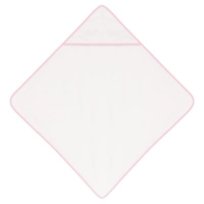 Toalla para bebé con capucha White / Pink