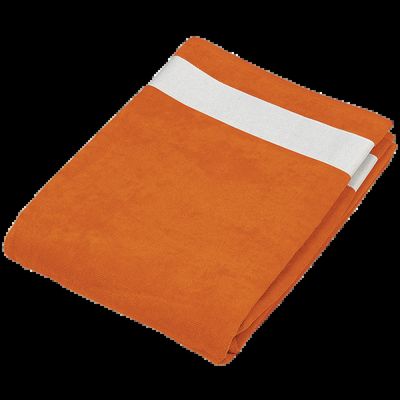 Toalla de playa Orange / White