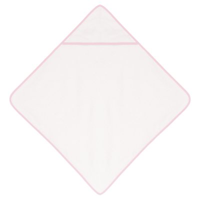 Toalla para bebé con capucha White / Pink