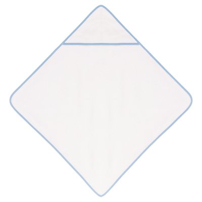 Toalla para bebé con capucha White / Sky Blue