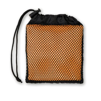 Toalla de deporte con funda de rejilla Naranja