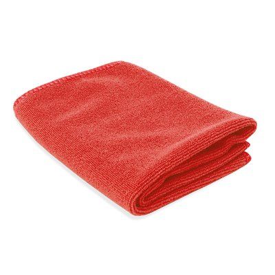 Toalla de mano microfibra con funda auto-cierre Rojo Talla Única Adulto