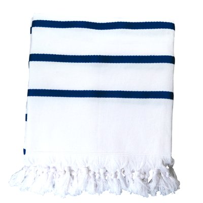 Toalla Pareo de Algodón 300 gr/m2 con Rizo Azul