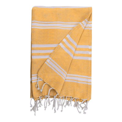 Toalla Pareo Fouta con Rayas 90x180cm Amarillo