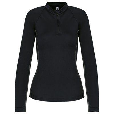 Top deportivo manga larga mujer Black XL
