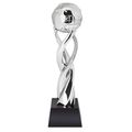 Trofeo bola del mundo de resina y cristal