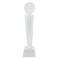 Trofeo de cristal con motivo baloncesto