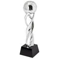 Trofeo bola del mundo de resina y cristal