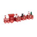 Tren de Navidad de madera Rojo