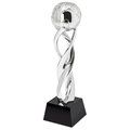Trofeo bola del mundo de resina y cristal