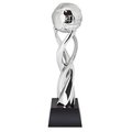 Trofeo bola del mundo de resina y cristal