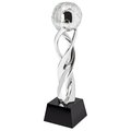 Trofeo bola del mundo de resina y cristal