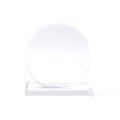 Trofeo de cristal circular con base