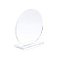 Trofeo de cristal circular con base