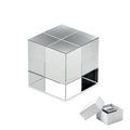 Trofeo con forma de cubo de cristal Transparente