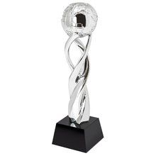 Trofeo bola del mundo de resina y cristal PT