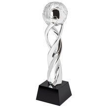 Trofeo bola del mundo de resina y cristal PT