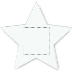 Trofeo estrella de cristal | Lado 2 | 40 x 40