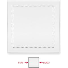 Trofeo con forma de cubo de cristal | Lado 1 | 30 x 30