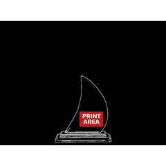Trofeo de Cristal Barco Velero | Centro | 45 x 40