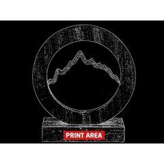 Trofeo de piedra natural en caja individual | Zona 1 | 70 x 15
