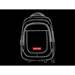 Trolley Mochila 2 Ruedas Seguro | Delante zona inferior | 100 x 30