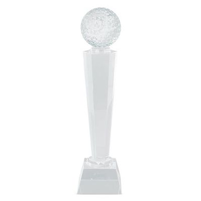 Trofeo deportivo de cristal con caja
