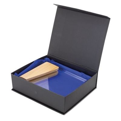 Trofeo de cristal con estuche acolchado